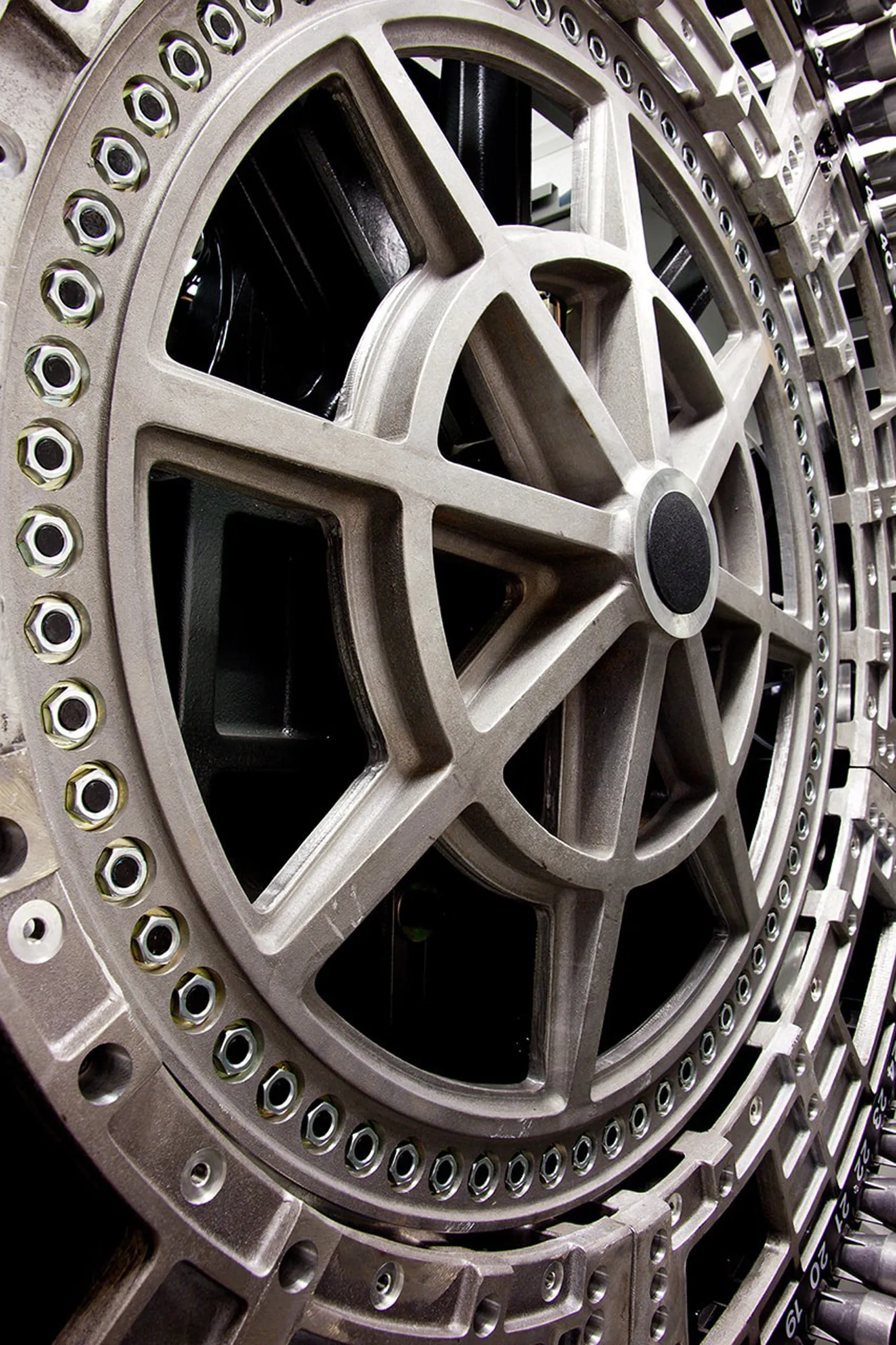 Close-up of a precision CNC-manufactured component with intricate detailing.